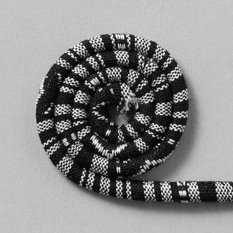 Snodd Etno [6mm] – svart/vit,  image number 1