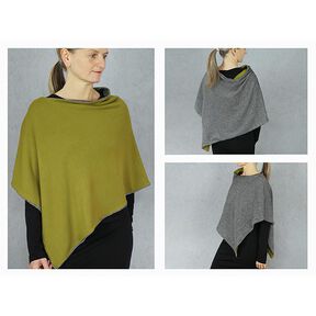 FRAU PENNY Asymmetrisk vändbar poncho | Studio Schnittreif | Onesize, 