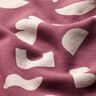 Alpfleece abstrakta former  – druva/natur,  thumbnail number 2