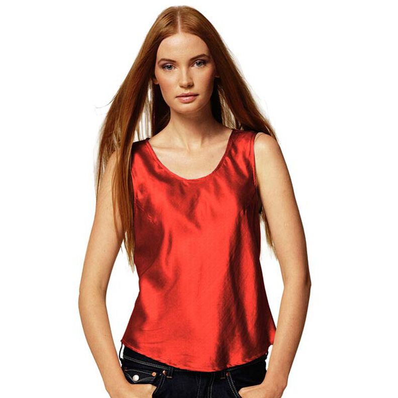 Stretch Satin – chiliröd,  image number 4