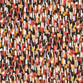 crêpetyg penseldrag – svart/terracotta, 