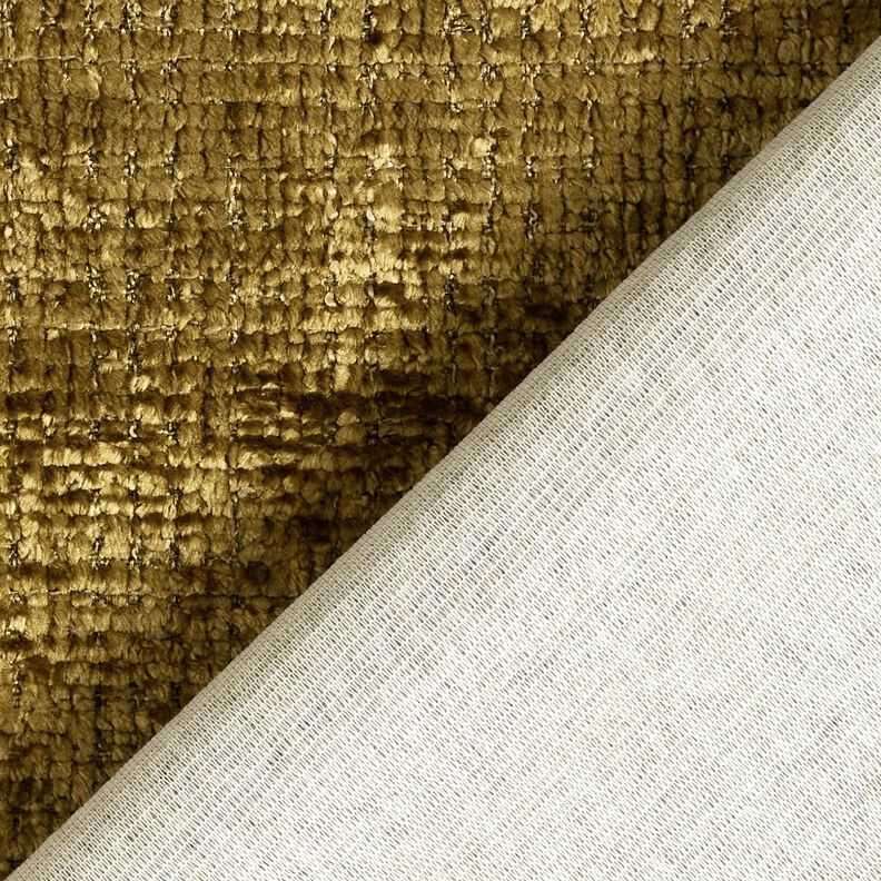 Stoppningstyg Chenille Enfärgat – oliv, image number 3