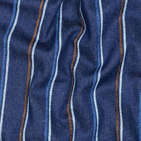 Jeans invävda ränder | Poppy Fabrics – indigo, 