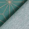 Dekorationstyg Canvas Artdeco-stjärnor – petrol/guld,  thumbnail number 4