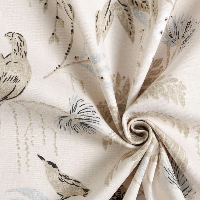 Dekorationstyg Bomullssatin Tropisk djungel – cashew,  image number 3