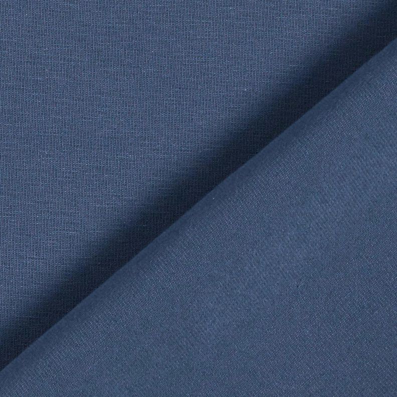 Bomullsjersey medium enfärgad – havsblå, image number 5