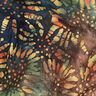 Bomullstyg Batiksolar – blågran/brun,  thumbnail number 2