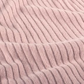 supermjuk ribbstickad enfärgad – ljus gammalrosa, 