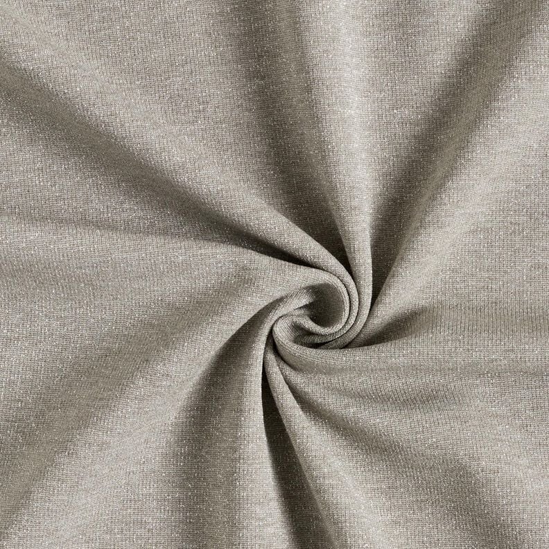 Stickad jacquard glitter-melange – beige/silvermetallic, image number 1