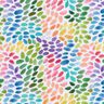 Bomullspoplin regnbågsprickar Digitaltryck – vit/färgmix,  thumbnail number 1