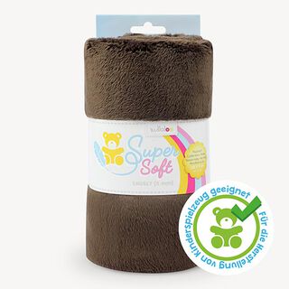 Plysch SuperSoft SNUGLY [ 1 x 0,75 m | 5 mm ] - mörkbrun | Kullaloo, 