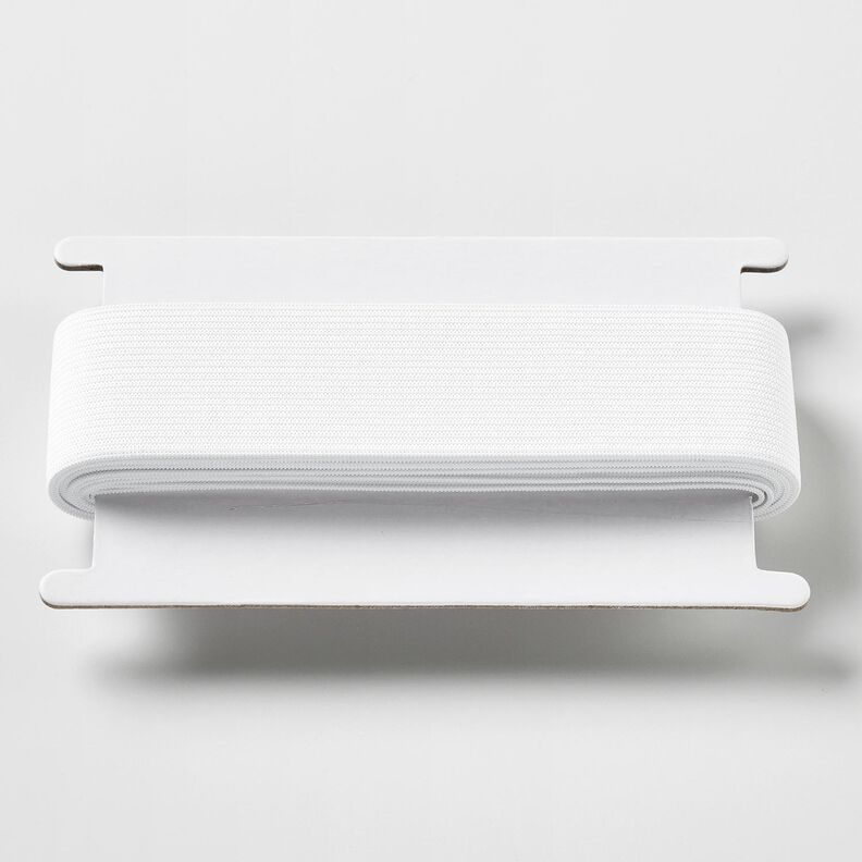 Mjukt gummiband [3 m | 40 mm] – vit,  image number 1