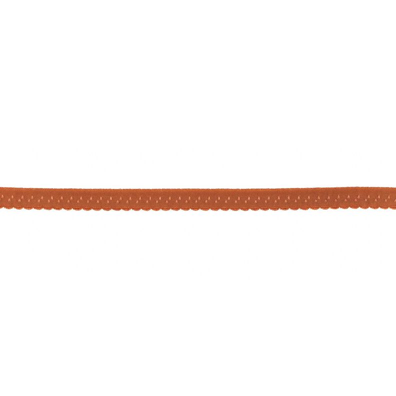 Elastistiskt infattningsband Spets [12 mm] – terracotta,  image number 1