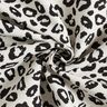 Dekorationstyg Jacquard leopardmönster – elfenbensvit/svart,  thumbnail number 3