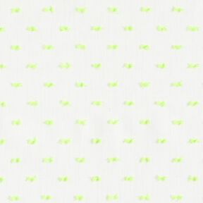 Batist neon-dobby – vit/neongul, 