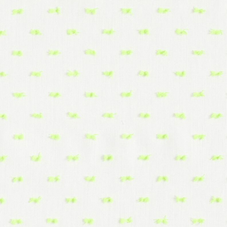 Batist neon-dobby – vit/neongul,  image number 1