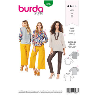 T-shirt, Burda 6233 | 34 - 44, 
