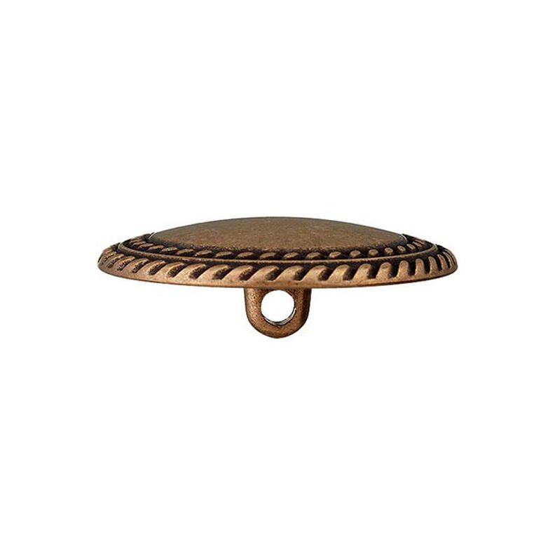 Metallknapp med ögla – guld metallisk,  image number 2