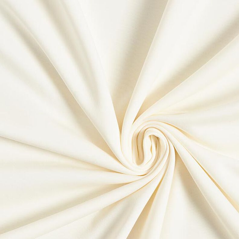 Lätt bomullssweat enfärgad – yllevit,  image number 1