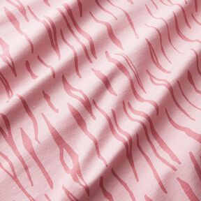 bomullsjersey zebra – ljus gammelrosa, 