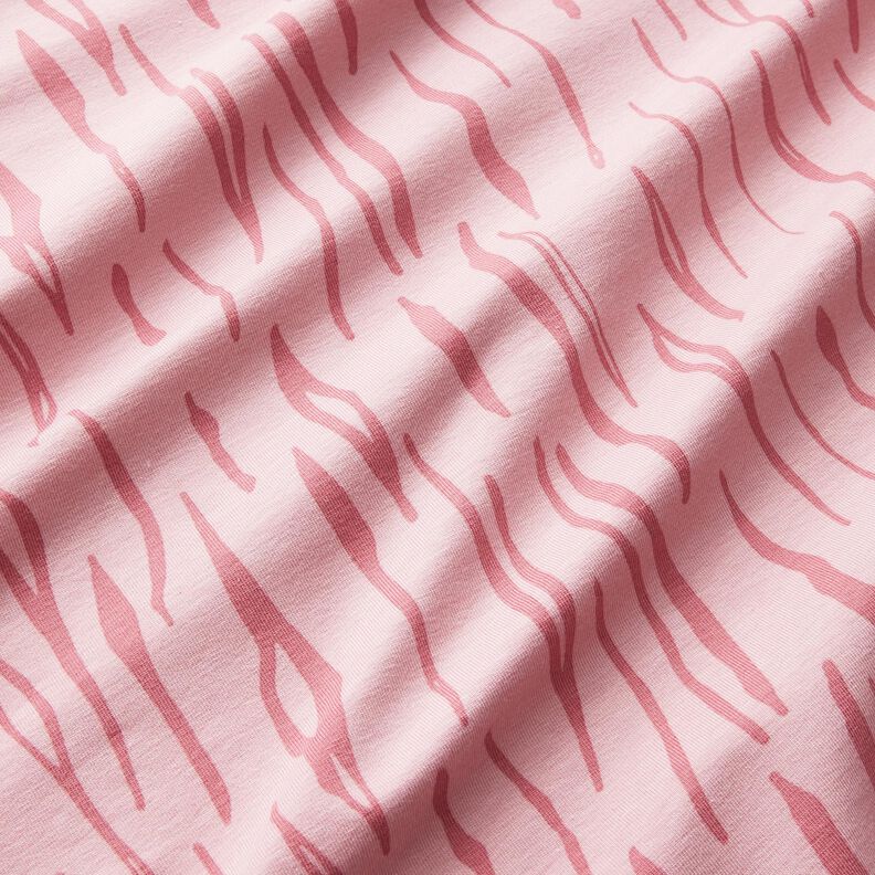 bomullsjersey zebra – ljus gammelrosa, image number 2