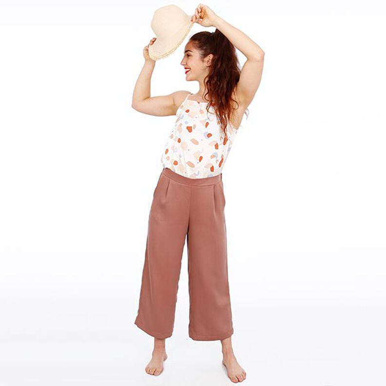 FRAU HEDDA - culotte-byxor med breda ben och resår i midjan, Studio Schnittreif | XS - XXL,  image number 2