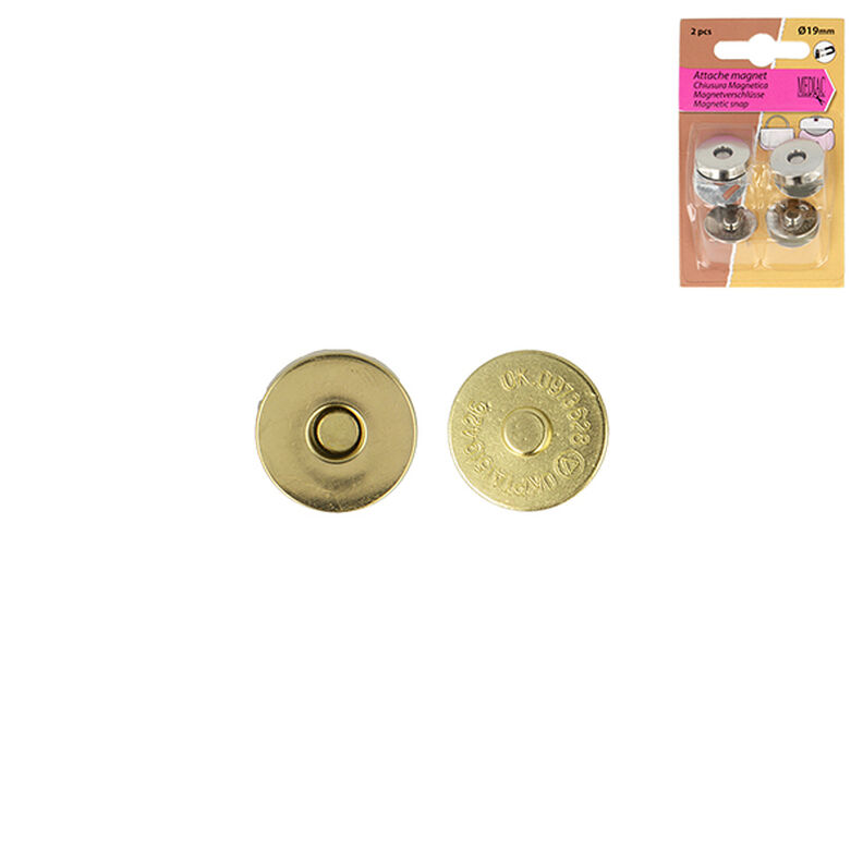 Magnetlås – guld metallisk,  image number 1