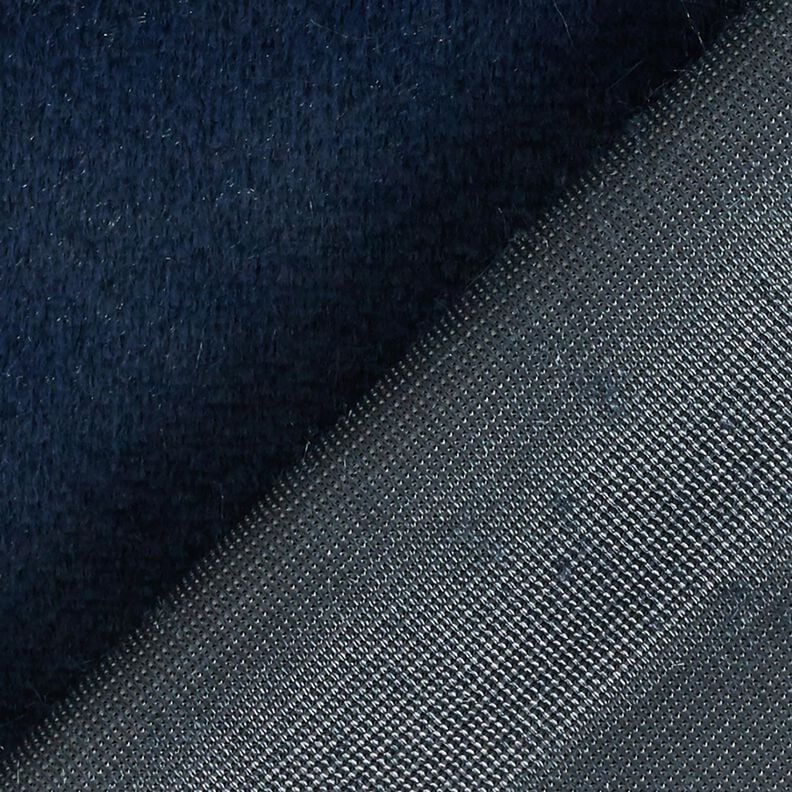 högkvalitativ enfärdad konstpäls – marinblå,  image number 3