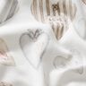 Bomullsjersey Akvarellhjärtan Digitaltryck – elfenbensvit/blågrått,  thumbnail number 2