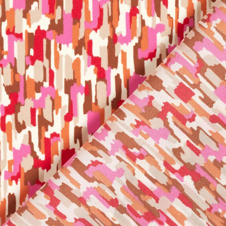 crêpetyg penseldrag – pink/mörkbeige, image number 4