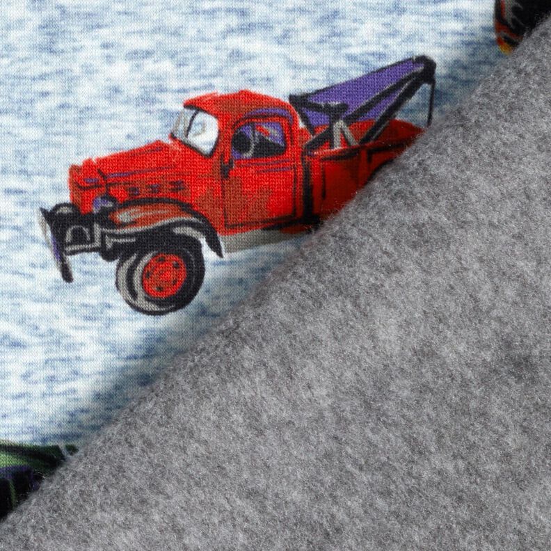 Alpfleece lastbilar och grävmaskiner – jeansblå/grå,  image number 4