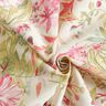 Dekorationstyg Canvas akvarell blommor – ljusbeige/hallon,  thumbnail number 3