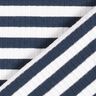Ribbad jersey garnfärgade horisontella ränder – yllevit/marinblått,  thumbnail number 4