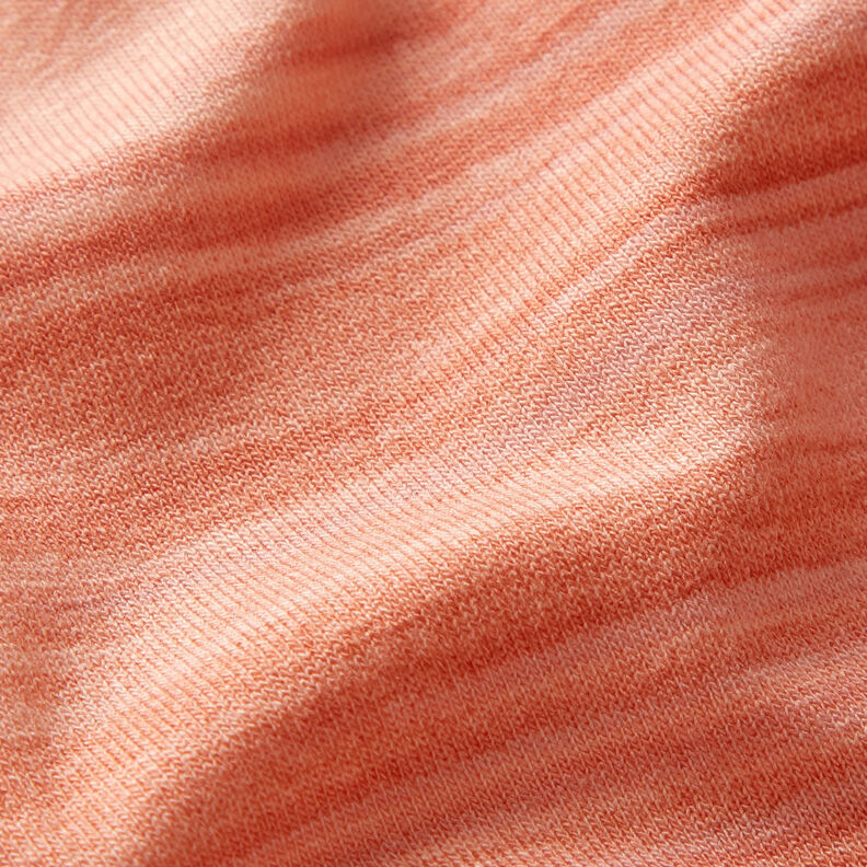 Viskosjersey färggradient längsgående ränder – mörkröd/apricot,  image number 4