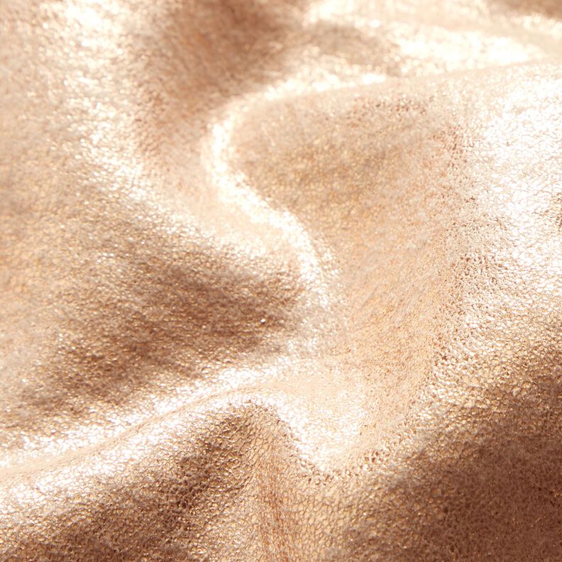 Rocktyg med pälssida och guldskimmer – cashew/roséguldmetallic, image number 2