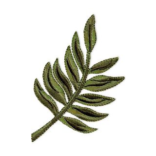 tygmärke palmblad [ 10,1 x 5,7 cm ] | Prym – grön, 