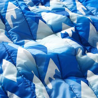 Quiltat tyg Berg – kungsblått/vit, 