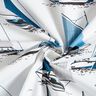 Dekorationstyg Panama segelbåtar – vit/havsblå,  thumbnail number 3