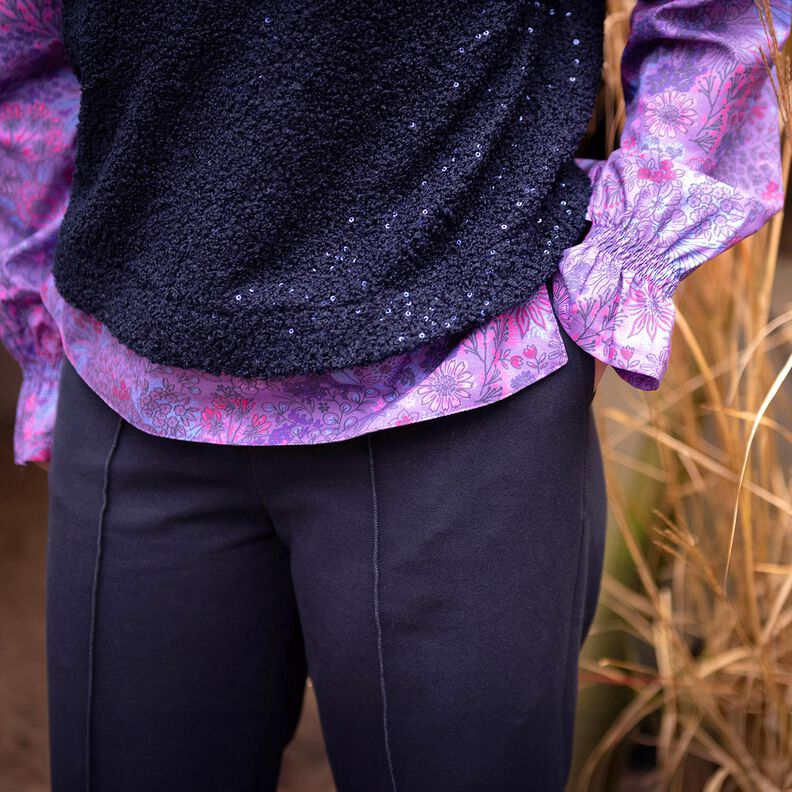 Bomullspoplin Vilda blommor | Poppy Fabrics – lavender, image number 7