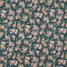 Behandlad bomull romantiska blommor – mörkgrön,  thumbnail number 1