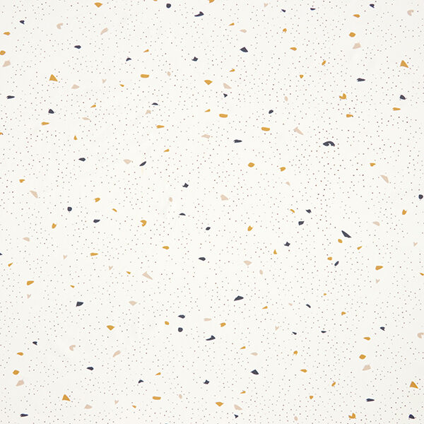 GOTS Bomullsjersey Terrazzo | Tula – yllevit/mörkbrun, image number 1
