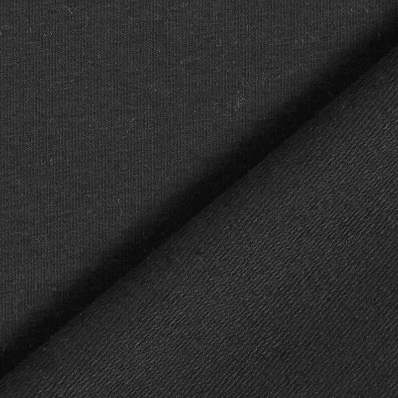 Lätt french terry enfärgad – svart,  image number 5