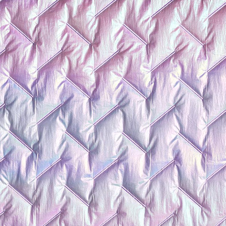 Quiltat tyg Diagonalt skimrande mönster – pastellfläder,  image number 1