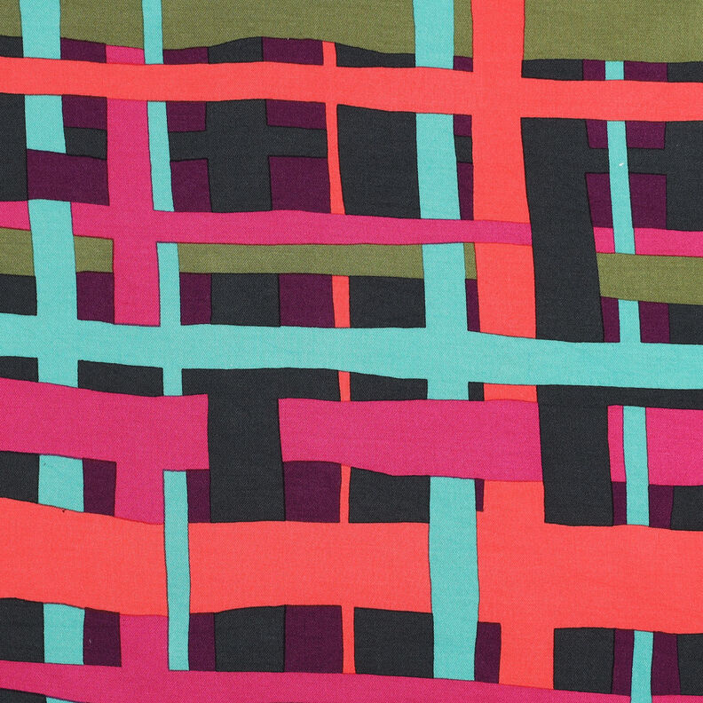 Viskostyg stretch Line Layers | Nerida Hansen – merlot/brandgul, image number 1
