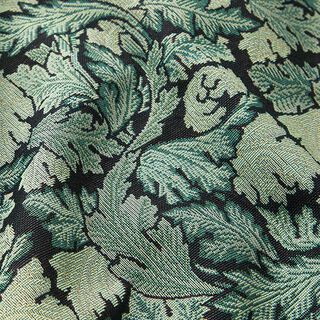Dekorationstyg Gobeläng barockt lövmotiv – mörkgrön/vass, 