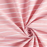 Viskosstretch Glitterränder – rosa/vit,  thumbnail number 3