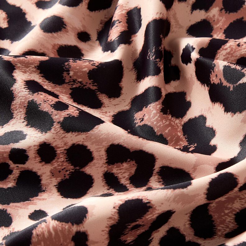 Baddräktstyg Leopardmönster – koppar/svart,  image number 2