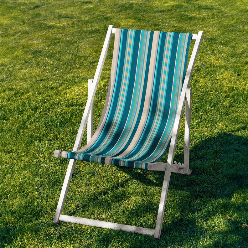 Outdoor Solstolstyg Vertikala ränder 44 cm – mandel/petrol,  image number 4