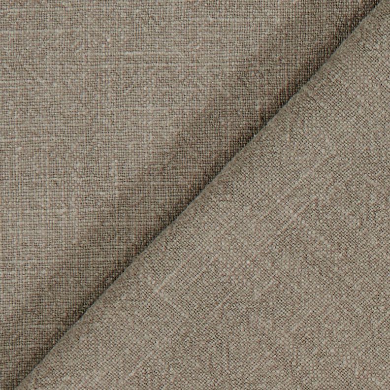 Linnetyg ramie mix stonewashed, kraftig kvalitet – mörk gråbrun, image number 3