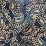 Fin bomullsbatist Batik Paisley – havsblå/sand,  thumbnail number 4